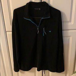 Southern Marsh Black 1/4 zip  small large